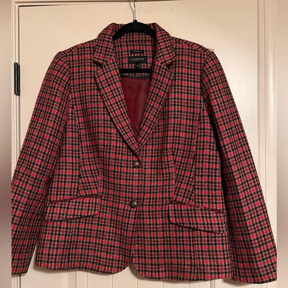 EUC Talbots wool blend Aberdeen blazer- fully lined-size 14